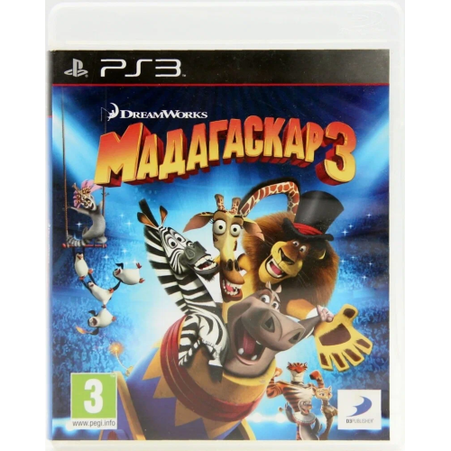 Мадагаскар 3 (Madagascar 3) The Video Game (Русская Версия) PS3 (Б/У)
